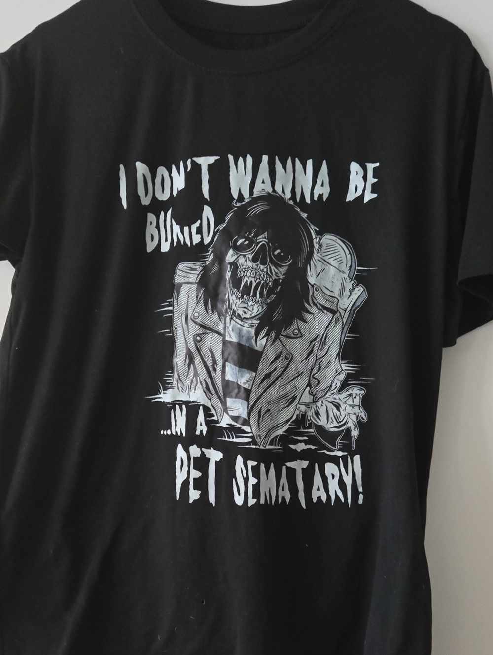 I Don't Wanna Be Buried Pet Sematary T-Shirt Ramones